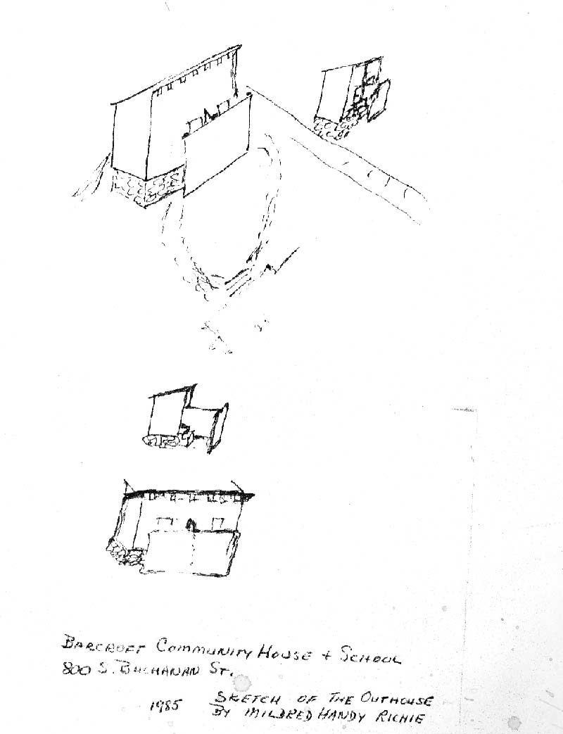 Barcroft School outhouse