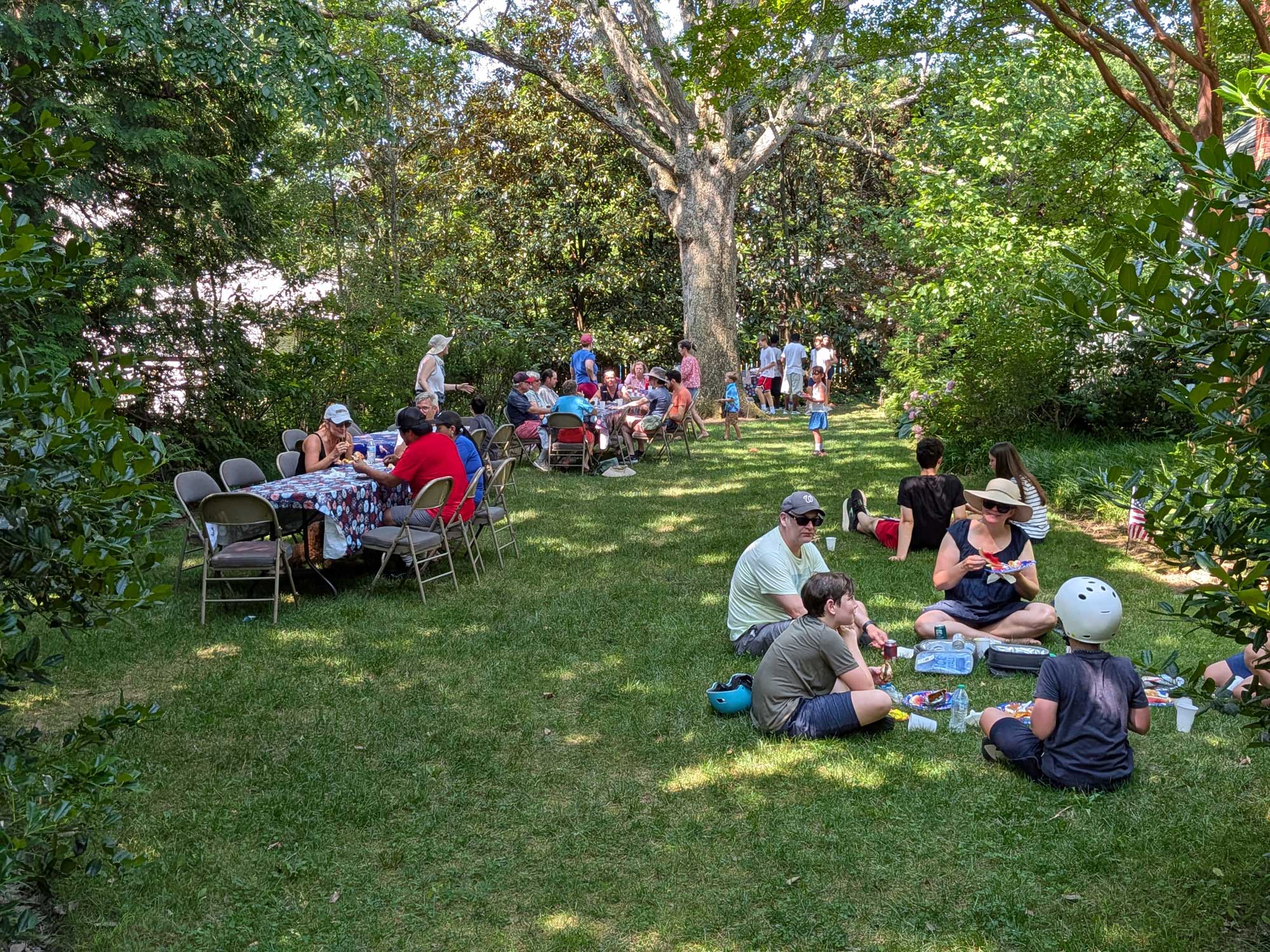 More picnicers in the back yard 