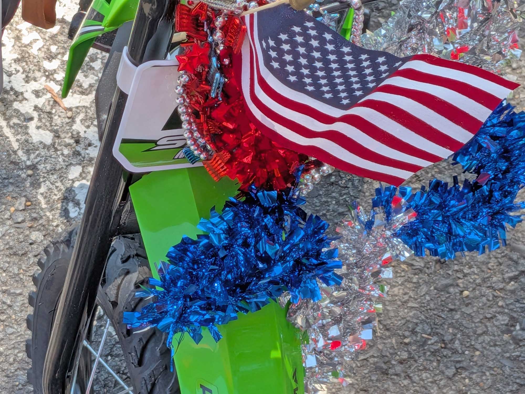 colorfully decorated bike