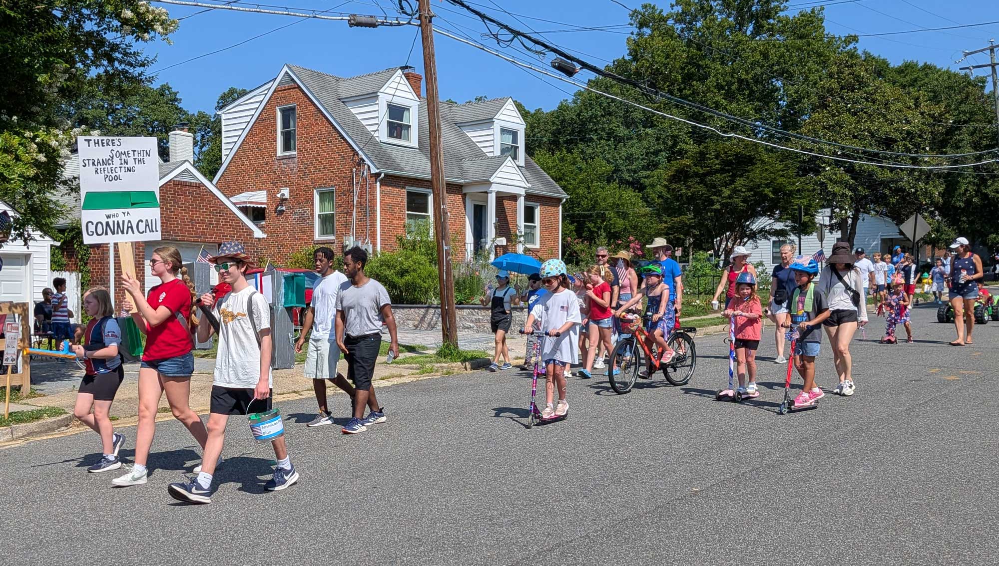 Marchers in the parade